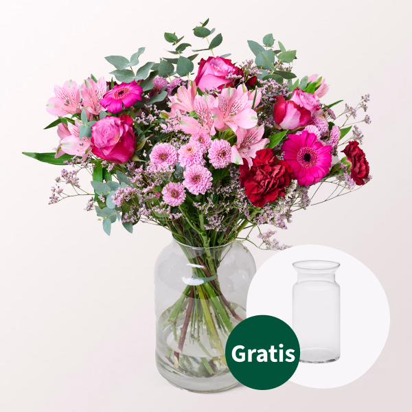 Blumenstrauß Märchenhaft mit Vase