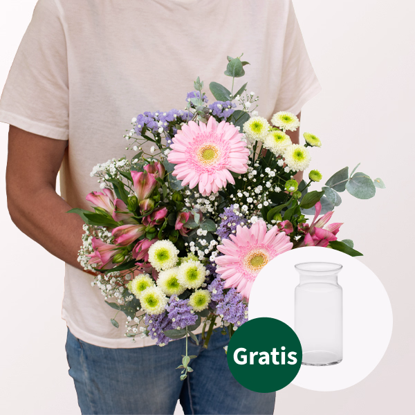 Blumenstrauß Romance mit Vase