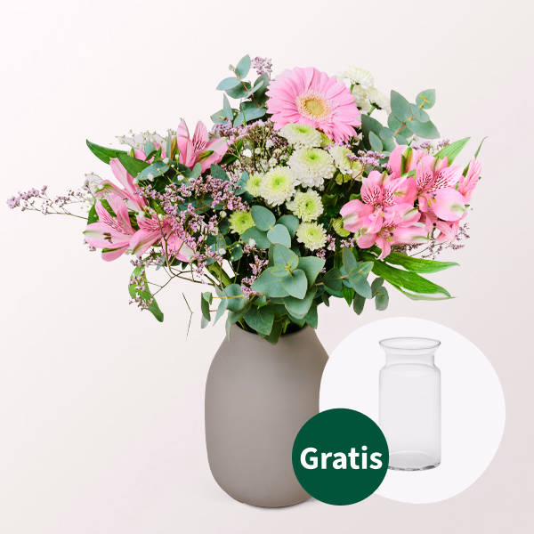 Blumenstrauß Romance mit Vase