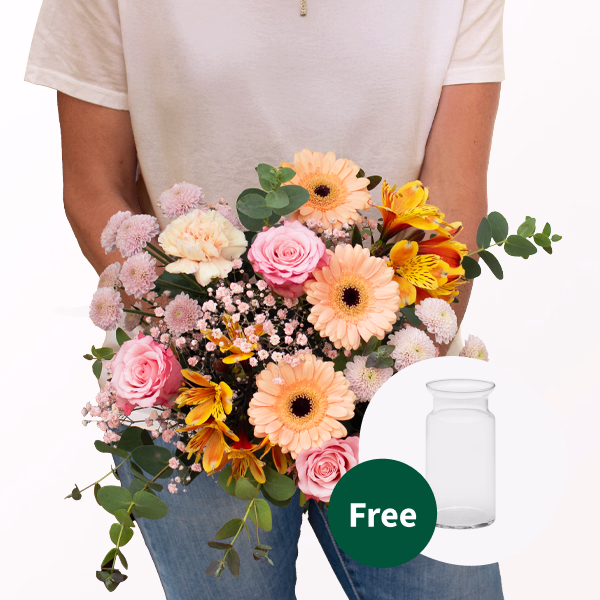 Flower Bouquet Glücksgefühl with vase