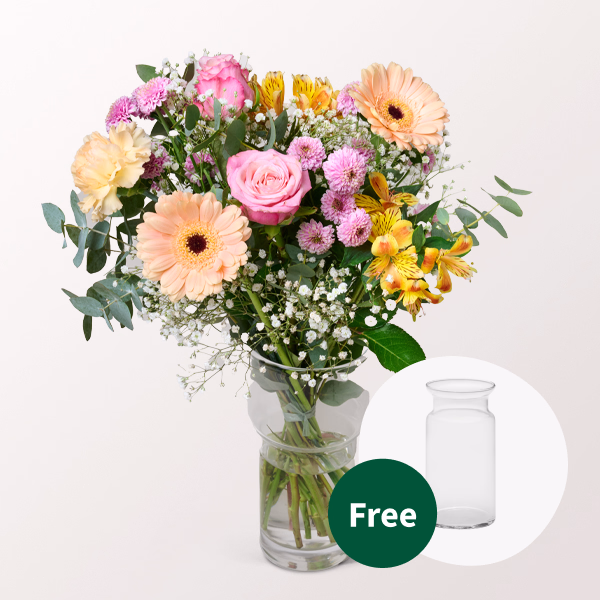 Flower Bouquet Glücksgefühl with vase