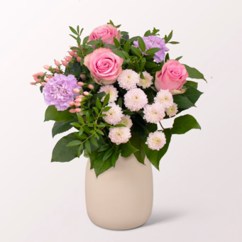 Blumenstrauß Lullaby mit Vase