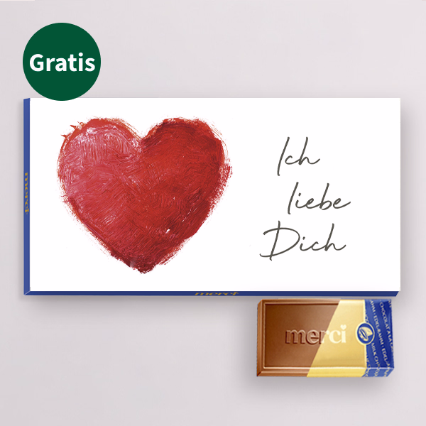 Blumenstrauß Glücksmoment mit Vase & Merci