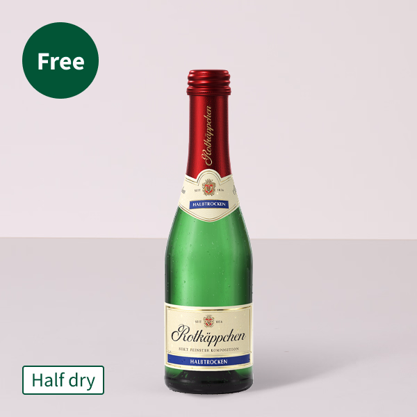 Flower Bouquet Mutterherz with vase & Halloren O´s & Rotkäppchen Sparkling Wine