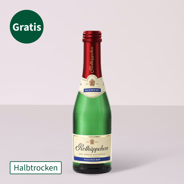 Blumenstrauß Mutterherz mit Vase & Halloren O´s & Rotkäppchen Sekt