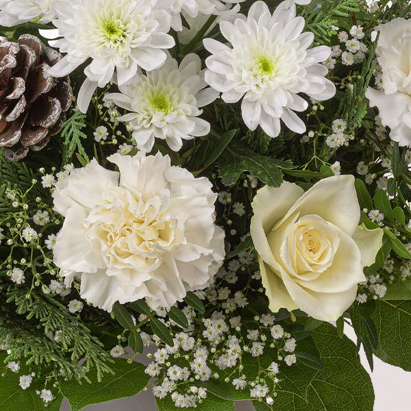 Flower Bouquet Sternennacht with Halloren Balls & vase