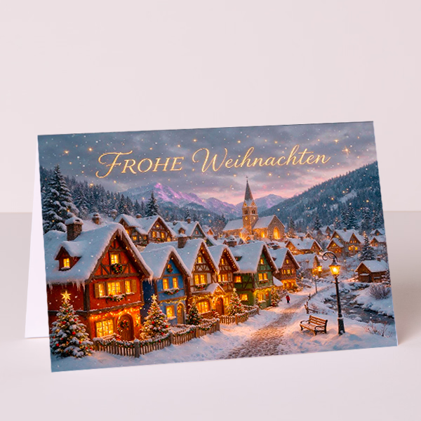 Motivkarte „Frohe Weihnachten“