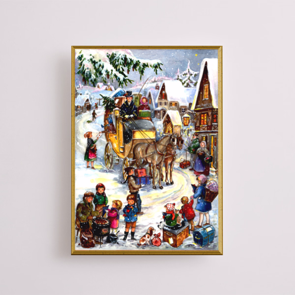 Greeting Card Classic Christmas Scenes