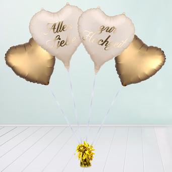 Heliumballon-Geschenk „Alles Liebe zur Hochzeit“