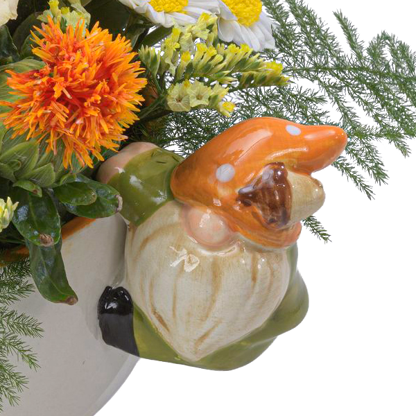 Arrangement Herbstschein mit Halloren Kugeln