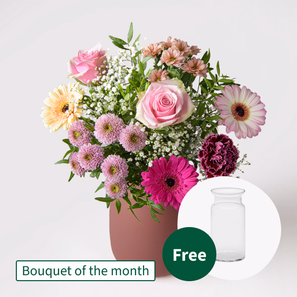 Bouquet of the Month with vase