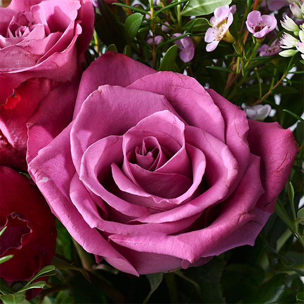 Flower Poem mit Halloren Kugeln & Vase