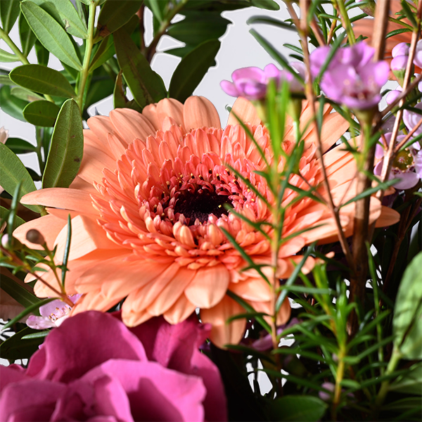 Flower Poem mit Halloren Kugeln & Vase