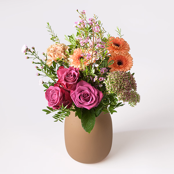 Flower Poem mit Halloren Kugeln & Vase