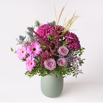 Purple Mood mit Halloren Kugeln & Vase