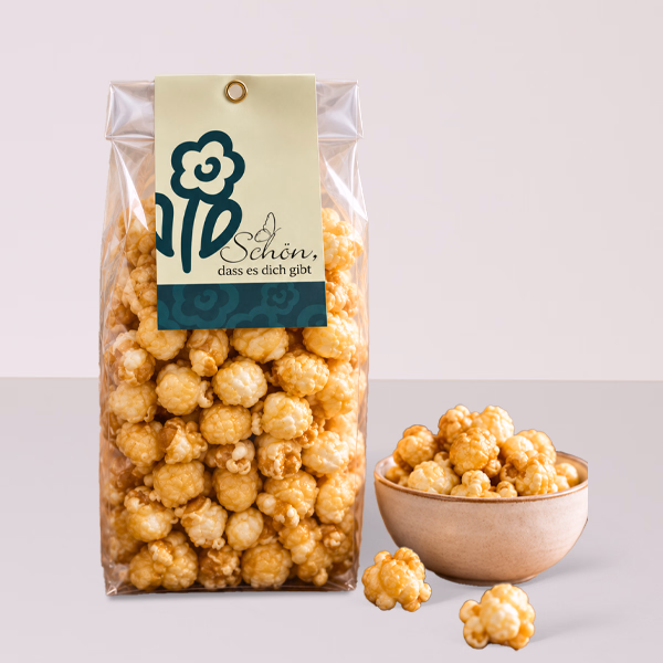 Karamell Popcorn „Schön, dass es dich gibt“