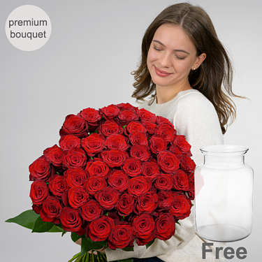 Premium Bouquet Paris with premium vase