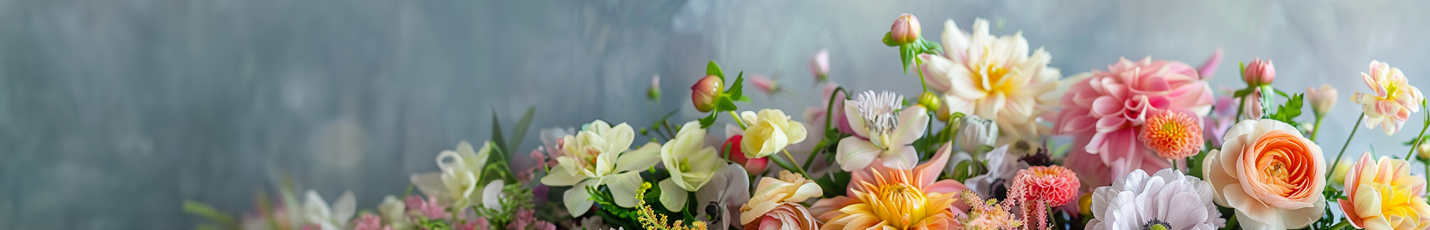 Bunte Blumensträuße