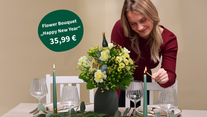Flower Bouquet Happy New Year for 35,99 €