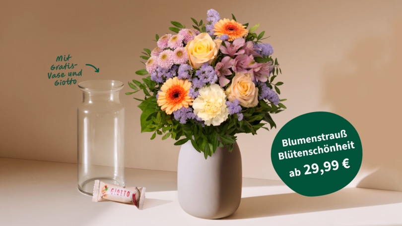 Blumenstrauß Blütenschönheit mit 2 Gratis Geschenken ab 29,99 €