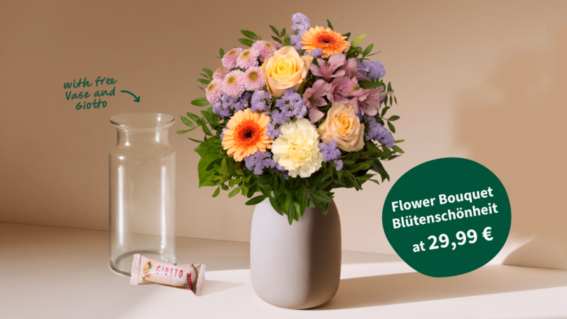 Flower Bouquet Blütenschönheit with 2 presents at 29,99 €