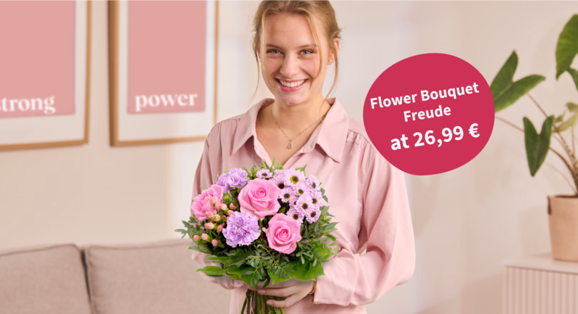 Flower Bouquet Freude with 2 presents at 26,99 €