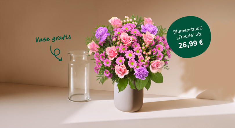 Blumenstrauß Freude mit 2 Gratis Geschenken ab 26,99 €