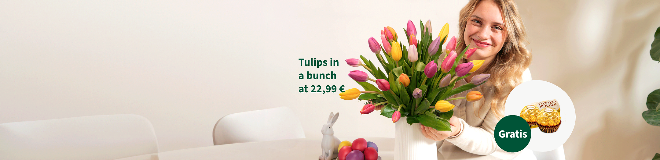 Tulips in a bunch at € 22.99