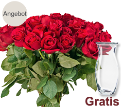 20 rote Rosen im Bund 20 rote Rosen im Bund