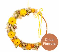 Autumn Wreath Straw Flower