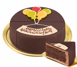 Cake "Herzl. Glückwunsch"